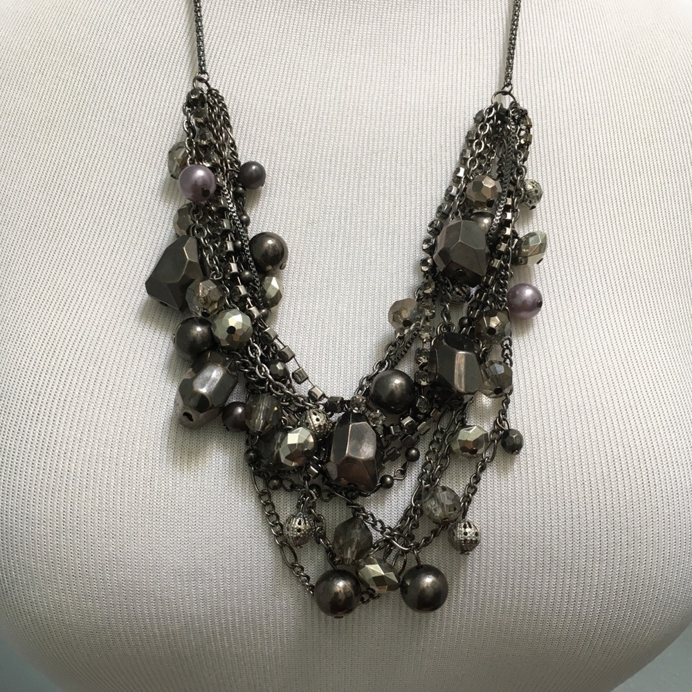 Multi-Strand Statement Necklace - Picture 2 of 8